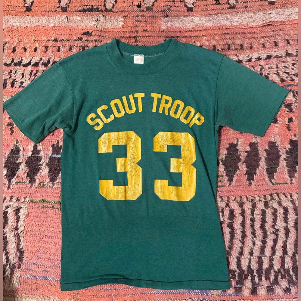 Vtg Boy Scout Tee Shirt sz MEDIUM 70s 80s